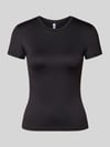 PIECES Slim Fit t-shirt met ronde hals model 'LULA' Zwart