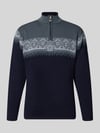 Dale of Norway Wollpullover mit Troyer-Kragen Modell 'Moritz' Marine