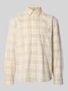 Selected Regular fit vrijetijdsoverhemd van puur katoen Offwhite