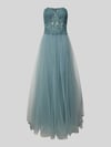 Mascara Off-Shoulder-Abendkleid mit Spitze und Ziersteinbesatz Mint