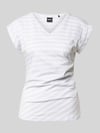 BOSS t-shirt o kroju slim fit z czystej bawełny model 'EVKA' Jasnoniebieski