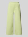 ICHI Wide leg-sweatpants met elastische tailleband model 'Kate' Lichtgroen