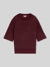 Tom Tailor Regular Fit Pullover mit Baumwoll-Anteil Bordeaux