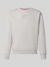 Alpha Industries Regular Fit Sweatshirt aus Baumwoll-Mix mit Label-Detail Hellgrau