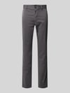BOSS Orange Slim fit chino met Franse steekzakken Middengrijs