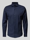 JOOP! COLLECTION Slim Fit Business-Hemd mit Haifischkragen Modell 'Pares' Dunkelblau