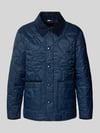 Tommy Hilfiger Regular fit gewatteerd jack met corduroy kraag Marineblauw