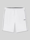 BOSS Green Regular Fit Sweatshorts aus Baumwoll-Mix Modell 'JT_JOIN HEADLO' Weiss