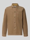 Lindbergh Regular Fit Overshirt mit Kentkragen Modell 'Superflex' Sand