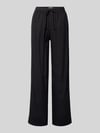 ONLY Wide Leg Leinenhose mit elastischem Bund Modell 'GOA' Black