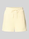 PIECES regular fit sweatshorts van katoenmix model 'CHILLI' Lichtblauw
