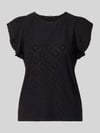 VERO MODA regular fit T-shirt met ronde hals model 'TASSA' Zwart