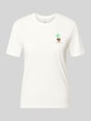 ONLY Slim Fit T-Shirt aus reiner Baumwolle Modell 'KITA' Offwhite
