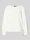 s.Oliver BLACK LABEL relaxed fit sweatshirt van viscosemix Wit