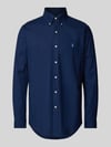 Polo Ralph Lauren Custom Fit Freizeithemd mit Logo-Stitching Marine