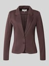 FREE/QUENT Slim Fit Blazer mit Viskose-Anteil Modell 'NANNI' Dunkelbraun