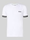BOSS Green Regular Fit T-Shirt mit Label Print Modell 'TOC SERVE 2' Weiss