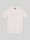 Tommy Jeans t-shirt w kroju slim fit z mieszanki bawełny Piaskowy