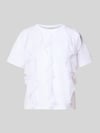 Christian Berg Woman T-shirt met ruches en ronde hals Wit