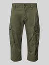 s.Oliver BLACK LABEL Szorty cargo o kroju relaxed fit z mieszanki bawełny Zielony