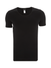 HANRO T-Shirt mit geripptem Rundhalsausschnitt Black