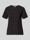 Marc O'Polo DENIM T-shirt z detalem z logo Czarny