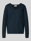 FREE/QUENT Strickpullover mit Teilungsnaht Modell 'Claura' Marine
