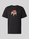 The North Face T-shirt met motiefprint model 'DONKEY TAXI' Zwart