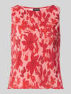 PIECES regular fit tank top met all-over motief model 'FLORA' Rood gemêleerd