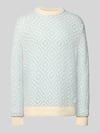 Selected Relaxed Fit Strickpullover aus Woll-Mix Modell 'REMI' Hellblau