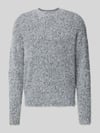 ONLY & SONS Regular fit gebreide pullover met alpaca, model 'NOAH' Middengrijs gemêleerd