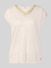 ZABAIONE T-shirt van viscosemix model 'Sa44ylor' Zand