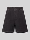 Carhartt Work In Progress Jeansshorts mit elastischem Bund Modell 'Reynold' Dunkelgrau