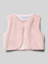 DANAMADE Gilet van imitatiebont, model 'HASEL' Oudroze
