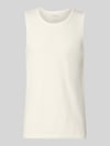 s.Oliver RED LABEL Regular Fit Tank Top aus reiner Baumwolle Weiss