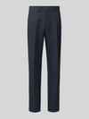 Christian Berg Men Linnen broek met achterzakken Donkerblauw
