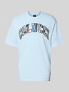 COLUCCI T-Shirt mit 1/2-Arm Hellblau