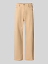 JACK & JONES Straight Fit Jeans aus reiner Baumwolle Modell 'ALEX ORIGINAL' Beige