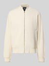 BOSS Regular fit sweatjack van puur katoen model 'Skiles 55' Offwhite
