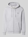 Lacoste Regular Fit Sweatjacke aus Baumwoll-Mix Hellgrau Melange