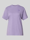 HUGO Blue T-shirt o kroju relaxed fit z czystej bawełny model „VINTAGE TEE_B_1” Purpurowy
