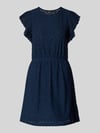 VERO MODA Getailleerde zomerjurk met ajourpatroon model 'TASSA' Donkerblauw