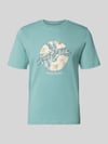 JACK & JONES t-shirt z okrągłym dekoltem model 'HONOLULU' Petrol