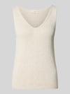 FREE/QUENT Tricottop met V-hals Beige