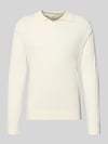 Selected Loose fit poloshirt van zuiver katoen model 'TORINO' Offwhite