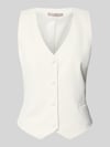 Christian Berg Cocktail regular fit bodywarmer met v-hals Ecru
