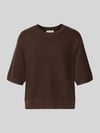 MSCH Copenhagen Relaxed Fit Pullover aus Viskose-Mix Modell 'Thamira' Mittelbraun