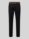 Tom Tailor Denim Chinosy o kroju slim fit z paskiem Czarny