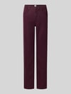 Brax Regular fit recht broek van mix van katoen en lyocell met mix van modal, katoen en elastaan model 'MARY' Bordeaux