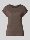 VERO MODA Loose Fit T-Shirt aus Viskose-Mix Modell 'LAVA' Schoko